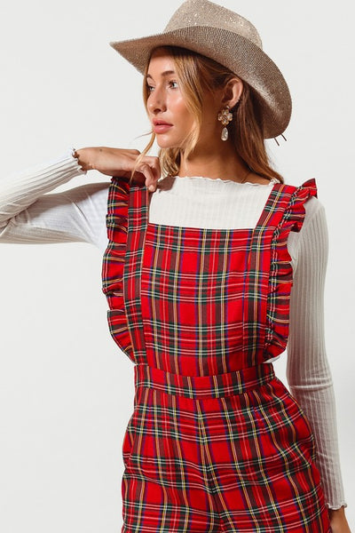 white christmas dresses This Is It Red Tartan Plaid Swing Dress, Large - The Mint Julep Boutique main image 0