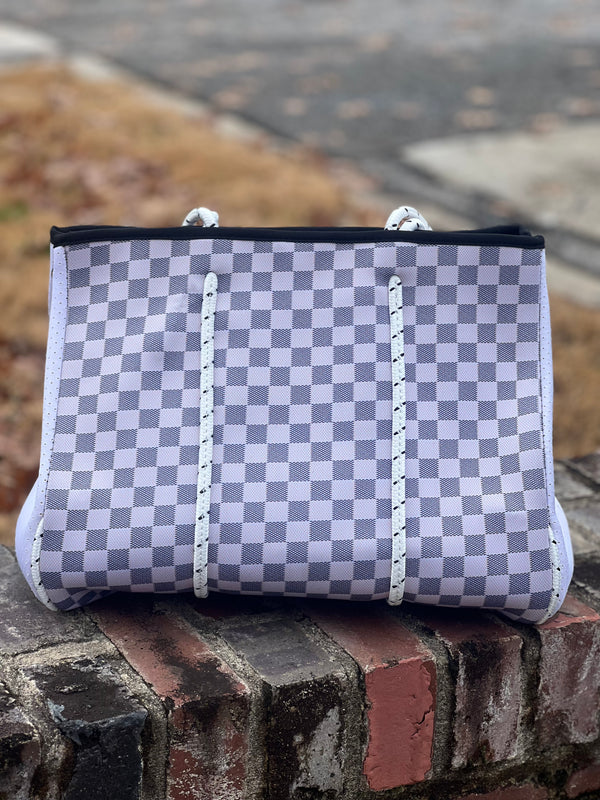 Neoprene Bag Checkered Black/White