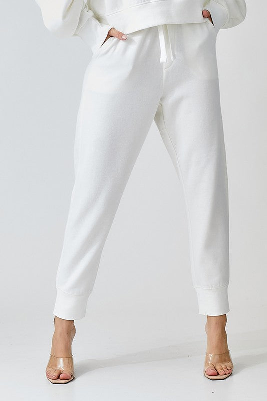 Soft Knit Jogger Pants Ivory