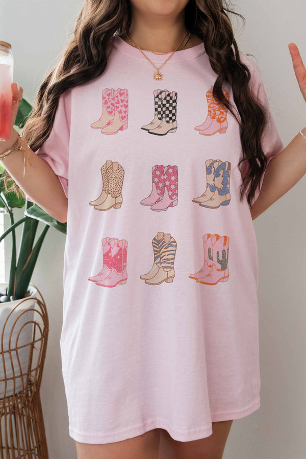 Boots Gallery Oversize Tee Pink