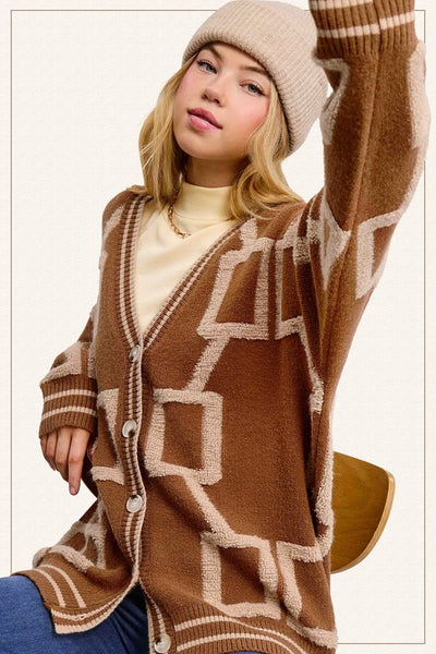 Oversized Drop Shoulder Cardigan Gucci - Southern Fashion Boutique