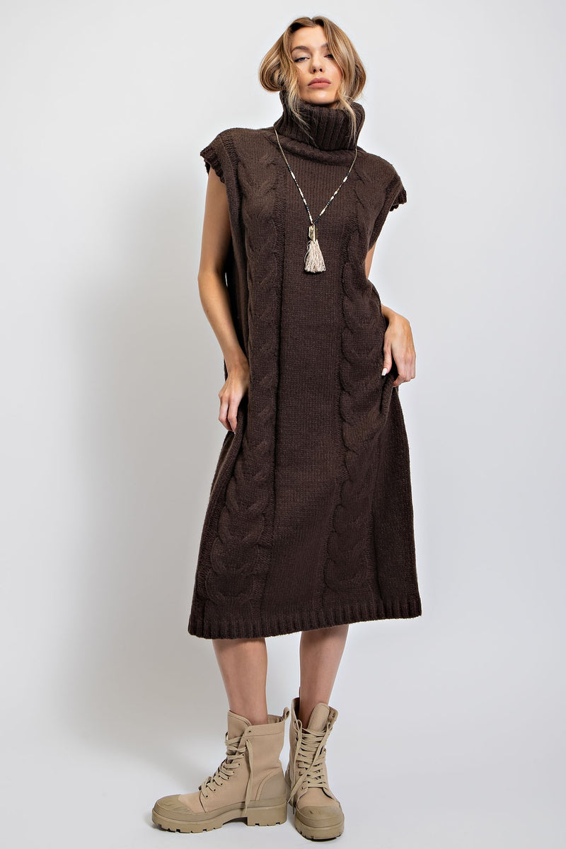 Knitted Sweater Vest Long Dress Ash Olive - Southern Fashion Boutique Bliss Knitted Sweater Vest Long Dress Ash Olive - Southern Fashion Boutique Bliss