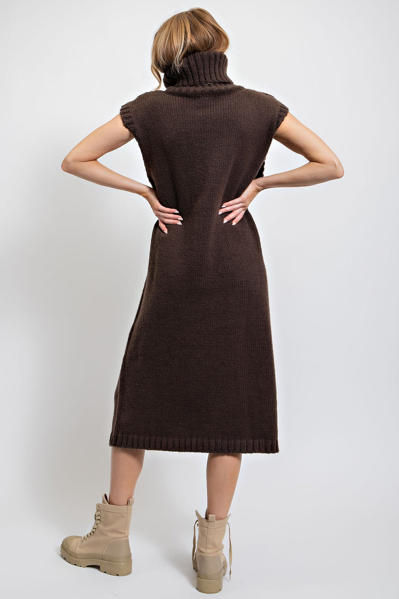 Knitted Sweater Vest Long Dress Ash Olive - Southern Fashion Boutique Bliss Knitted Sweater Vest Long Dress Ash Olive - Southern Fashion Boutique Bliss