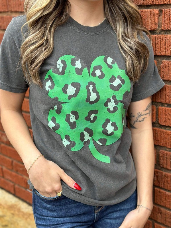Leopard St Patty's Tee Pepper