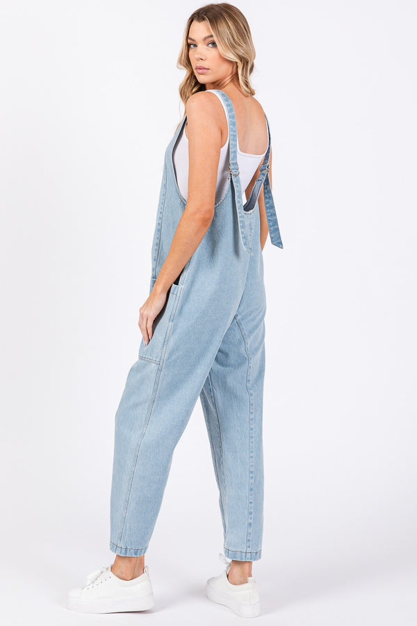 Overall Jumpsuit Washed Denim
