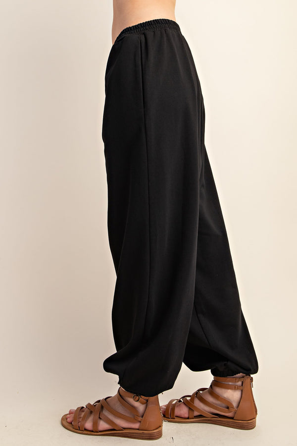 Relaxed Fit Mixed Jersey Sweatpants Black