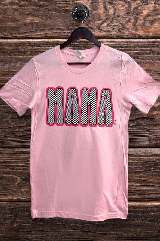 Retro Mama Tee Pink