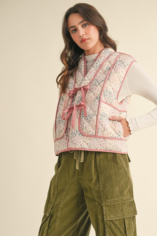 【新品未使用】gypsohila Scallop Quilt Vest Quilted Scallop Detail Vest – OhSewPeachy