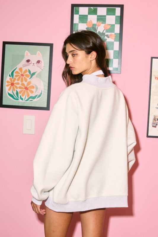 Auburn Tigers Reversible Sweatshirt Heather Grey