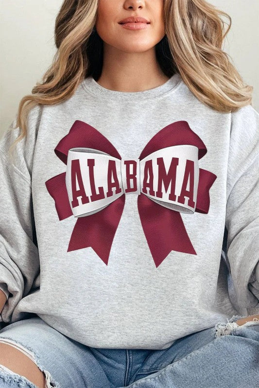 Alabama Girly Sweatshirt Gray