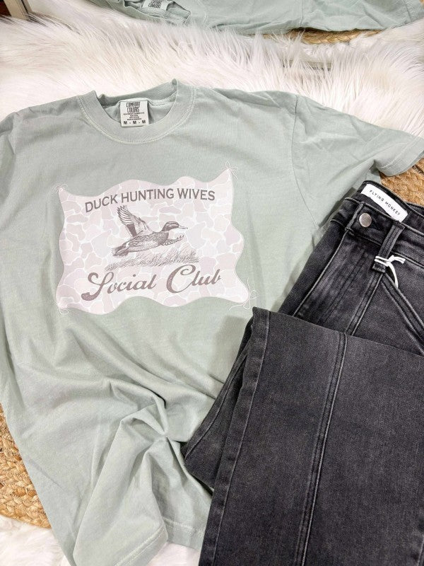 Duck Hunting Wives Social Club Graphic Tee Bay
