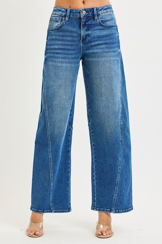 Slouchy Barrel Jeans Dark