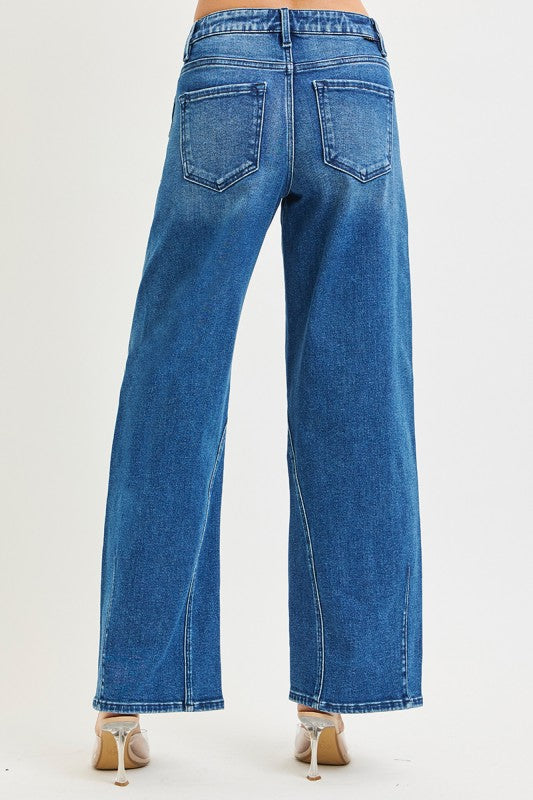 Slouchy Barrel Jeans Dark