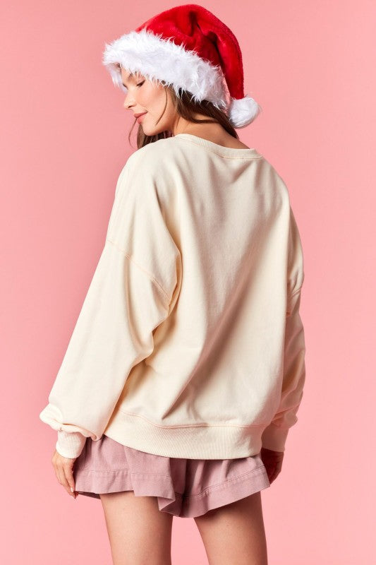 Embroidery Nutcracker Detail Sweater Ivory