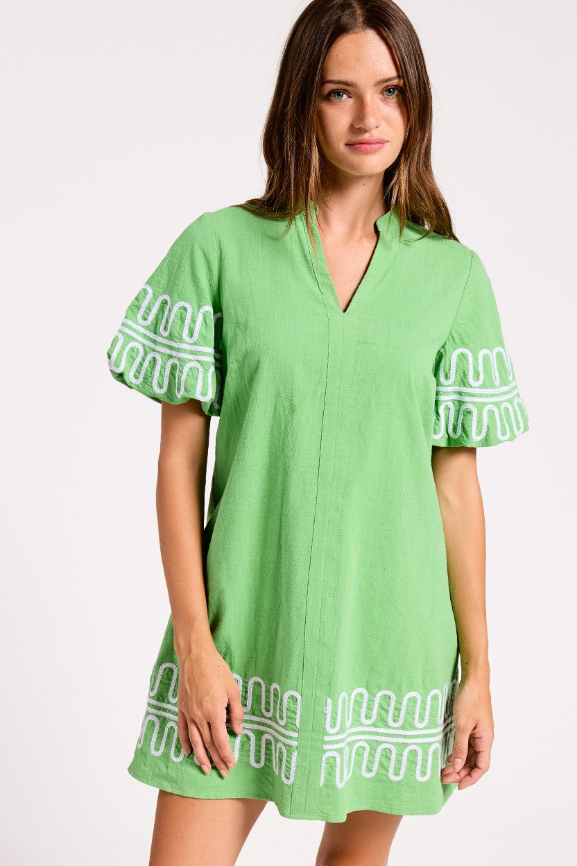 kelly green ruffle dress BrunnaCo | SRIKANDI Ruffle Dress in Kelly Green