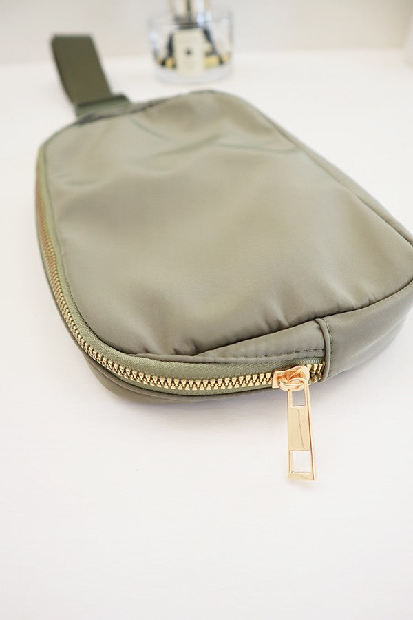 Crossbody Fanny Pack Belt Bag Olive