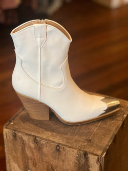 Casual Western Boots White