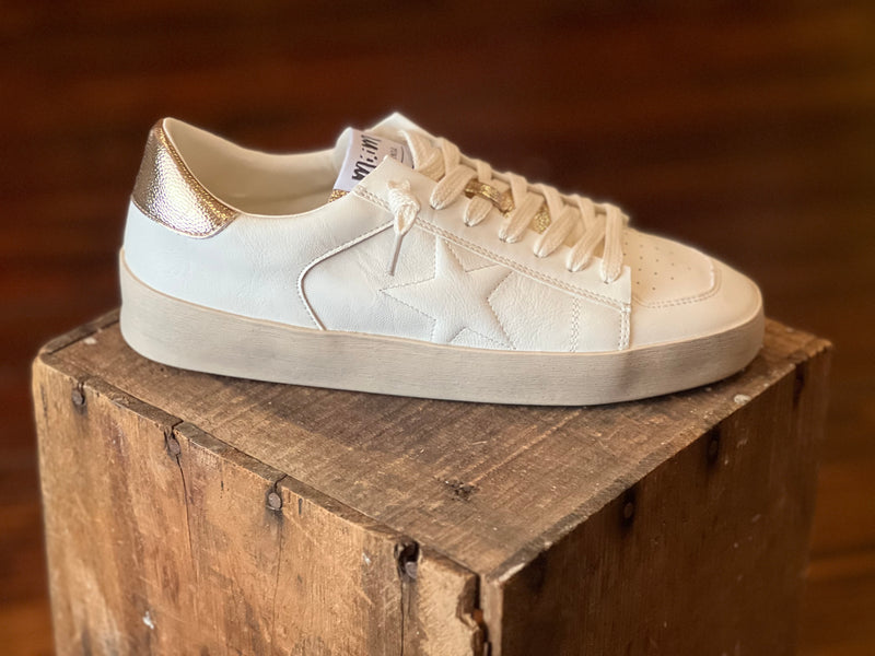 Star Sneakers White Gold