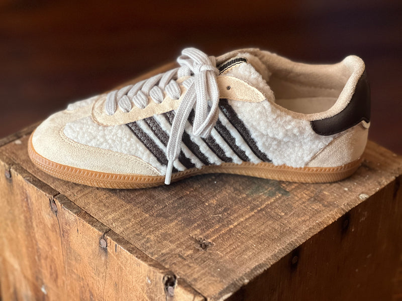 Shearling Sneaker Beige