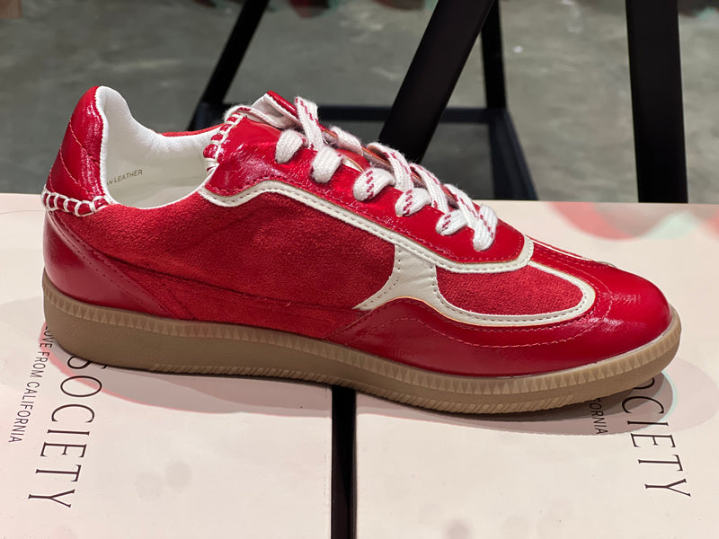 Lace Up Sneakers Cherry