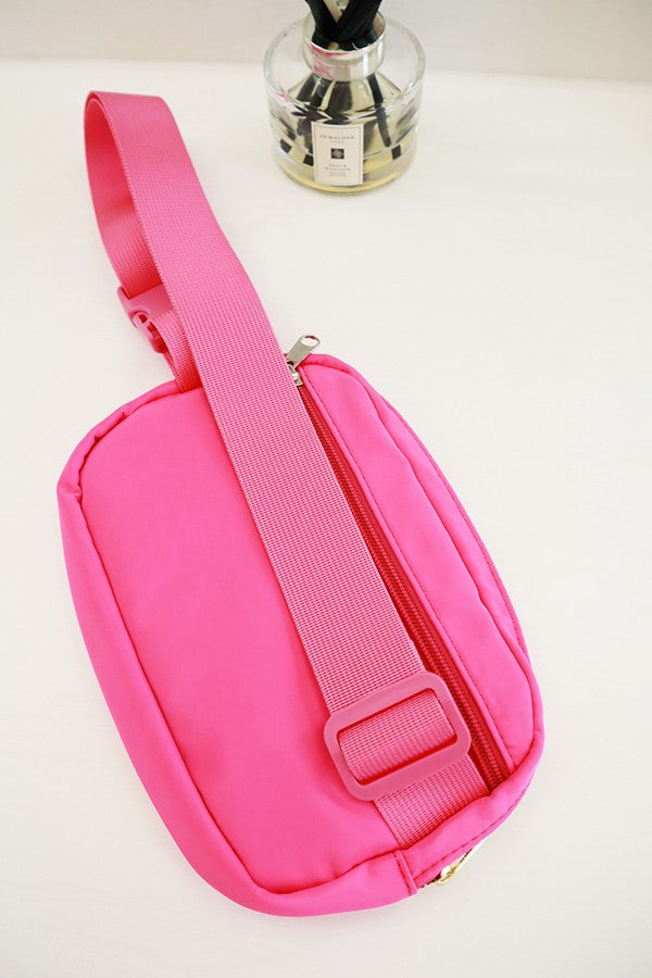 Crossbody Fanny Pack Belt Bag Hot Pink