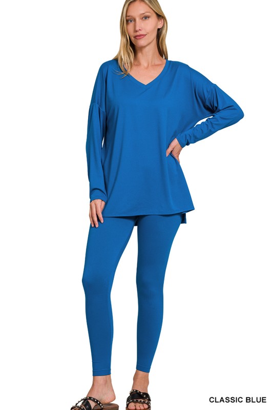 Microfiber Loungewear Set Classic Blue