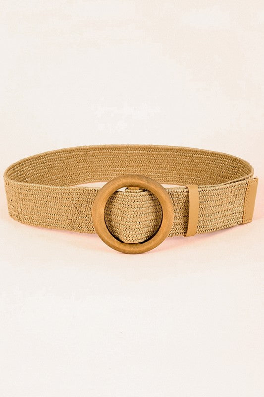 Braided Vintage Wide Elastic Stretch Belt