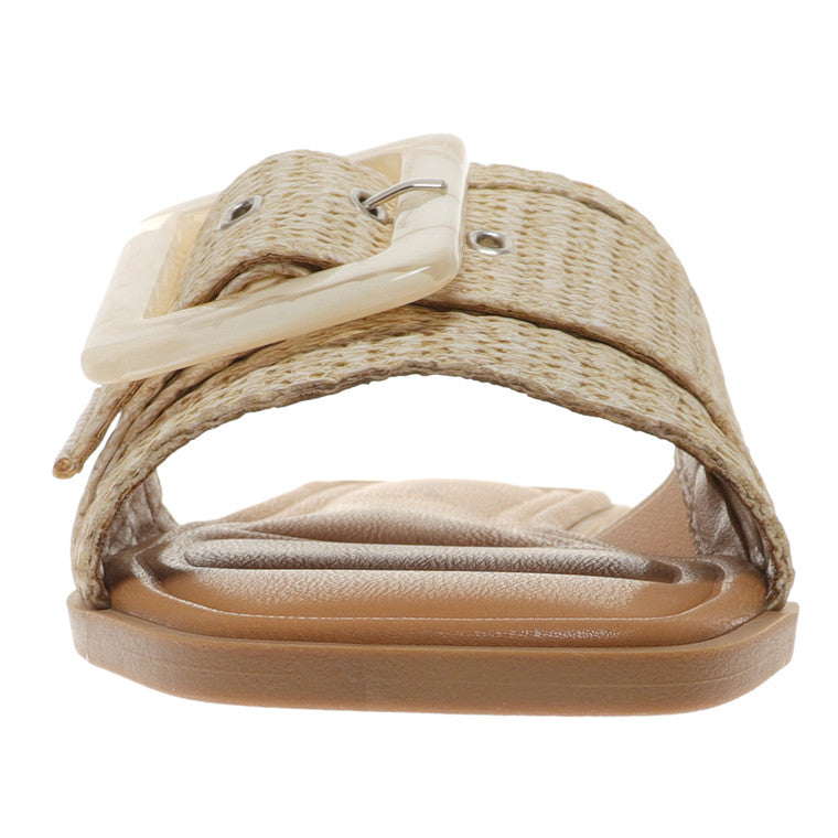 Casual Sandal w/Buckle Natural