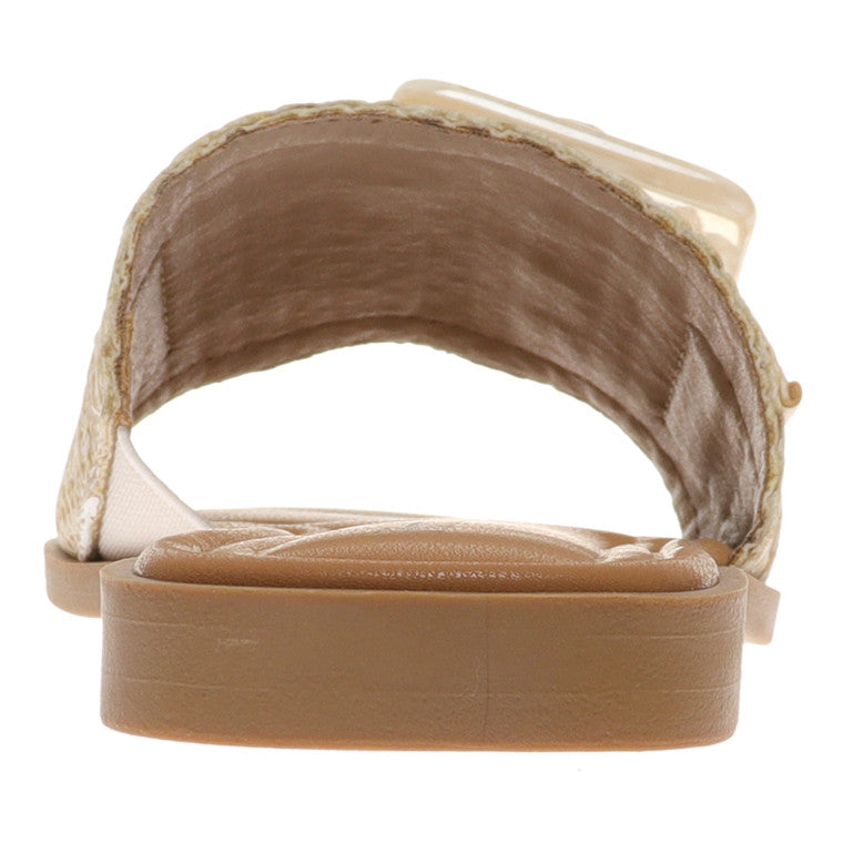 Casual Sandal w/Buckle Natural