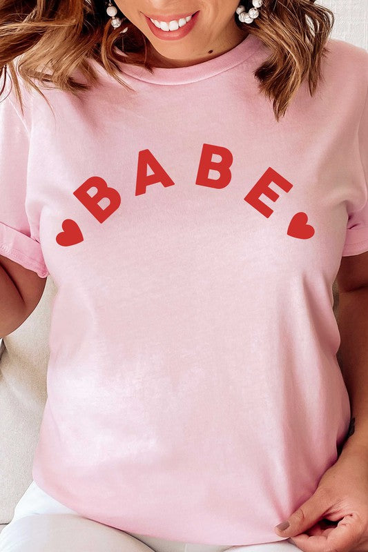 Babe Graphic Tee Pink