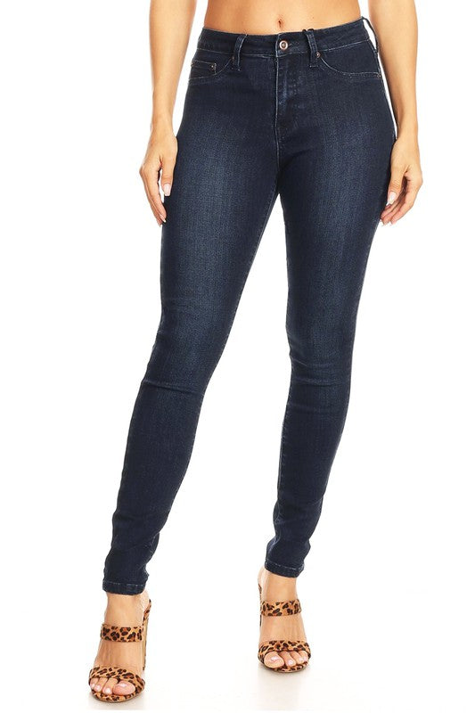 High Rise Skinny Jeans Denim Indigo