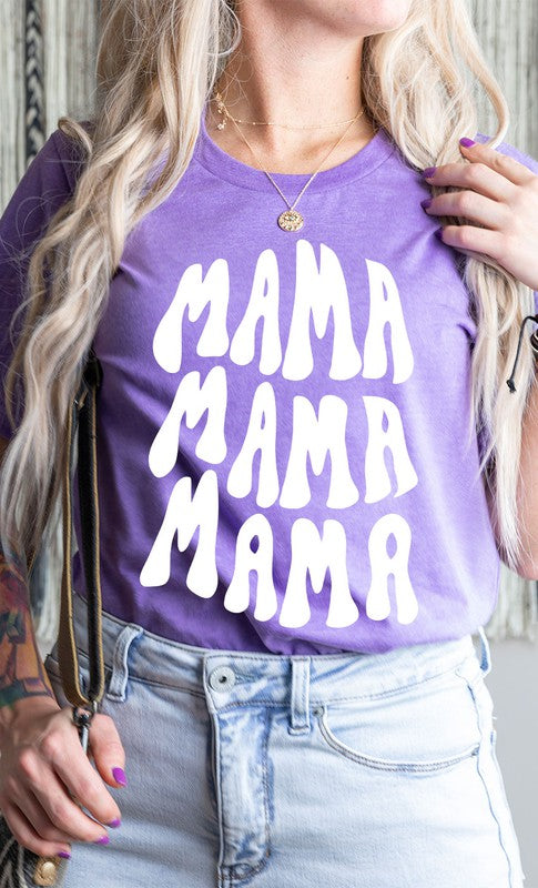 Groovy Mama Graphic Tee Purple