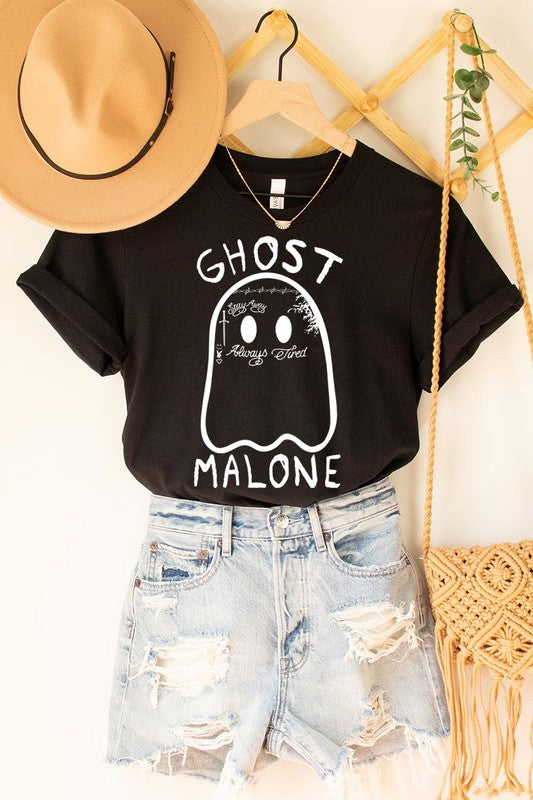 Ghost Malone Graphic Tee Black
