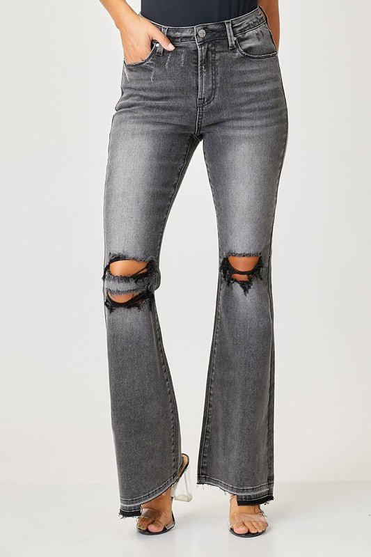 Faded Flair Jeans Black