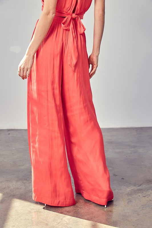 Wide Long Pants Pink Punch