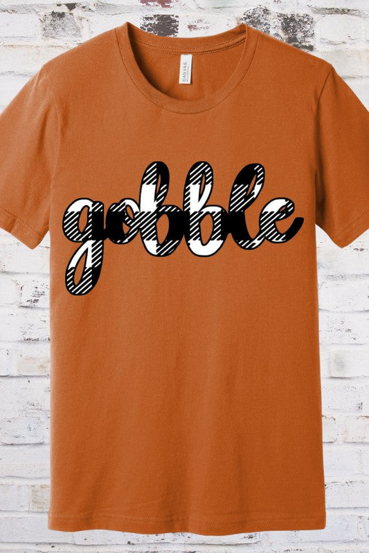 Gobble Graphic Autumn Tee Rust
