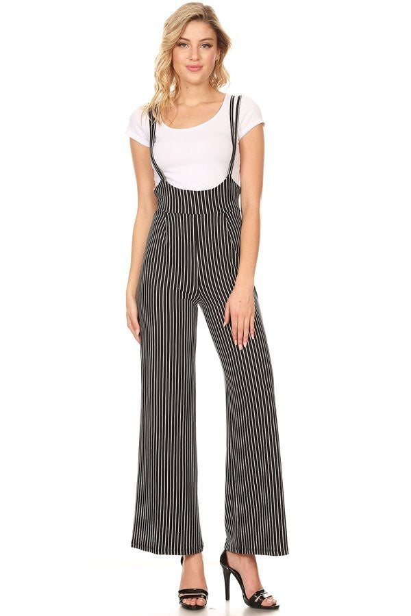 High Waist Wide Leg Pants Jumper Black - Athens Georgia Women's Fashion Boutique