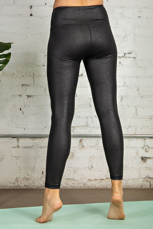 Chintz Butter Soft Full Length Leggings Black