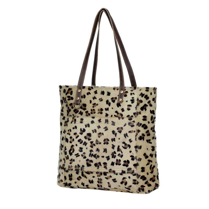 Beachy Leather & Hair On Bag Leopard