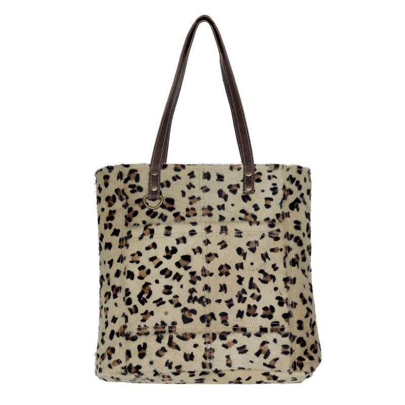 Beachy Leather & Hair On Bag Leopard